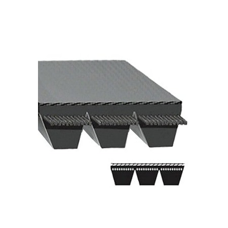 Optibelt V-Belt; 8V Series; 180" Belt Outside Len; 2" Belt Wid; 2 Bands 2/8VBP1800